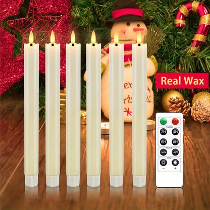 Warm LED Flicker Cone Candles