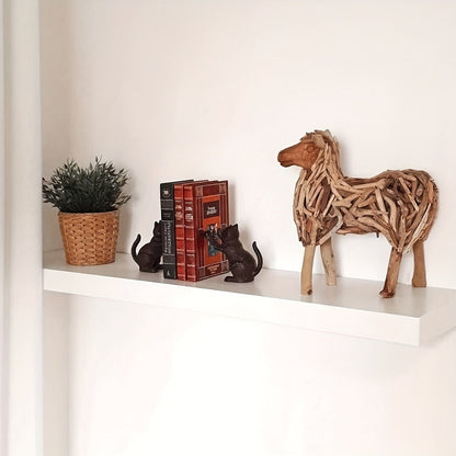 Classic Cat - Traditional Metal Book Ends for Home Decor