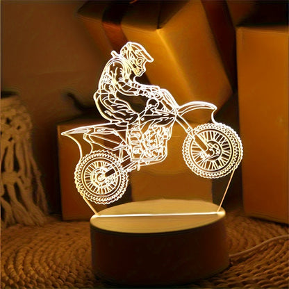 Cool Motocross 3D LED Night Light
