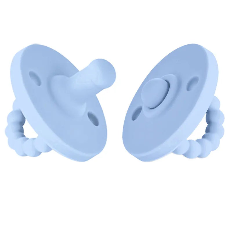 Soft Baby Pacifier with Teether Handle, BPA Free