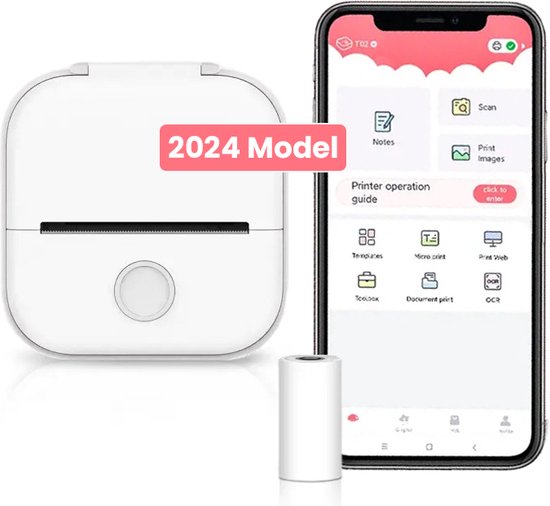Portable Mini Printer with Free Paper Roll