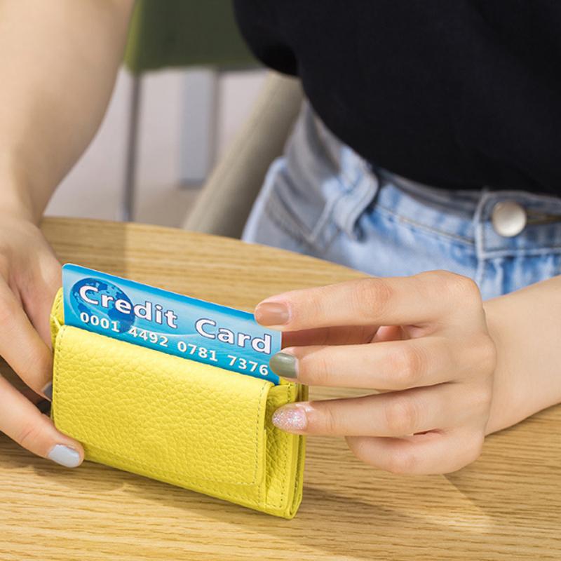 Genuine Leather Slim RFID Wallet