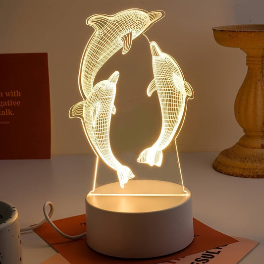 Colorful 3D Optical Table Lamp - Befez