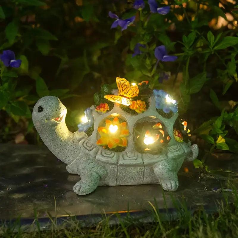 Colorful Turtle Solar Garden Decoration with LED Lights