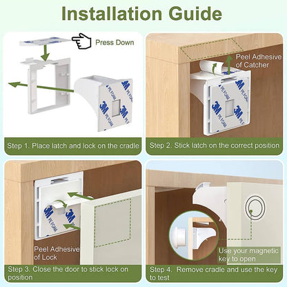Baby Proof Magnetic Cabinet Locks