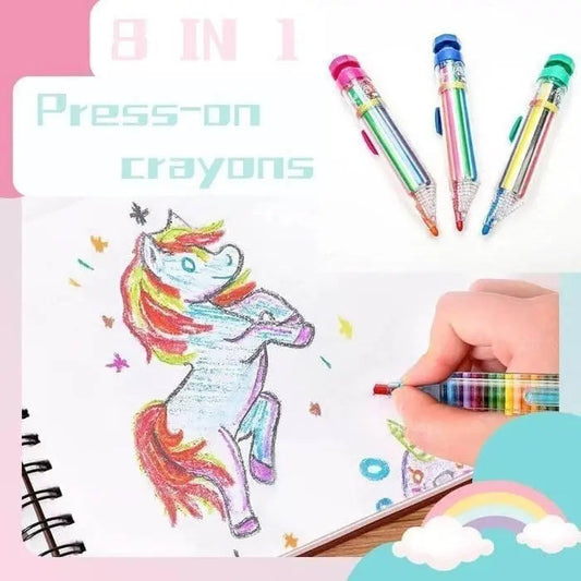 Vibrant 8 Color Pencil Set - Befez