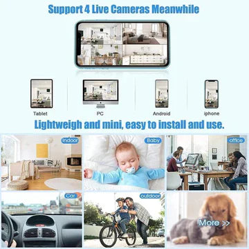 Compact Portable Wi-Fi Security Camera