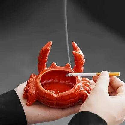 Fun Crab Ashtray with Lid
