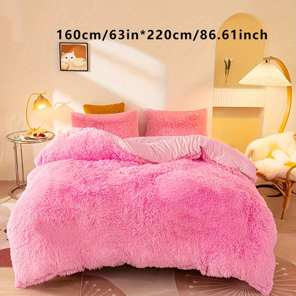 Soft Plush Duvet Cover Set for Cozy Bedding