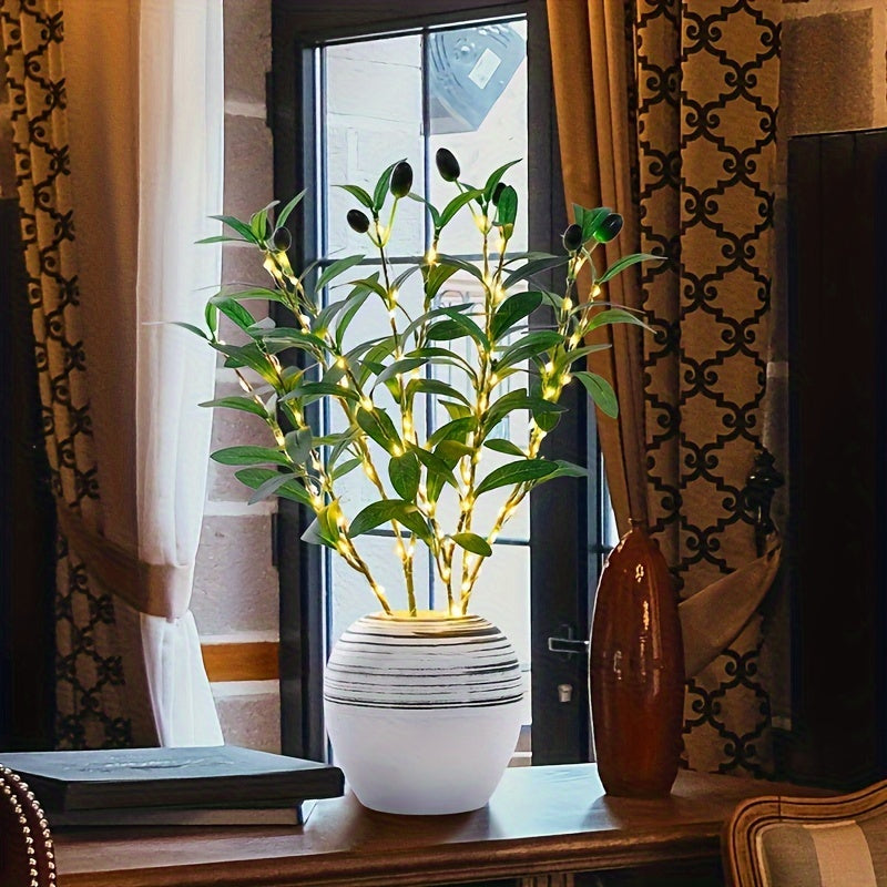 Stylish Green Leaf LED Desk Lamp