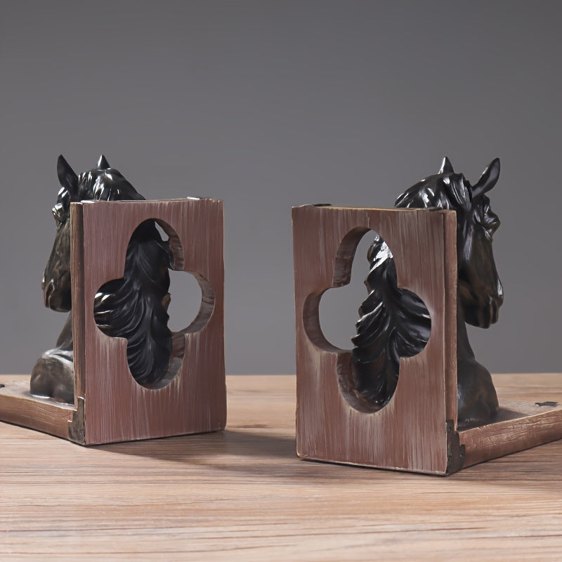 Fun Animal Bookend Horse Head Statue