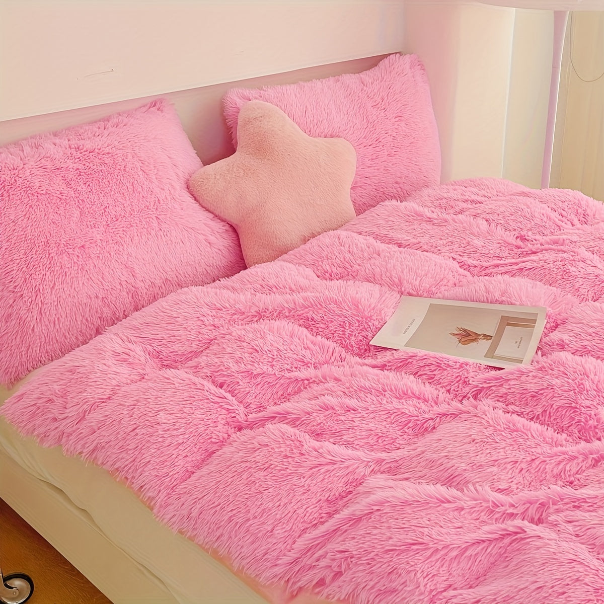 Soft Plush Duvet Cover Set for Cozy Bedding