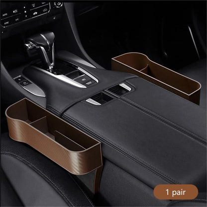 Premium Leather Auto Seat Storage Organizer