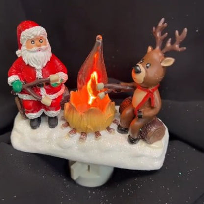 Cozy Electric Fireplace Lamp