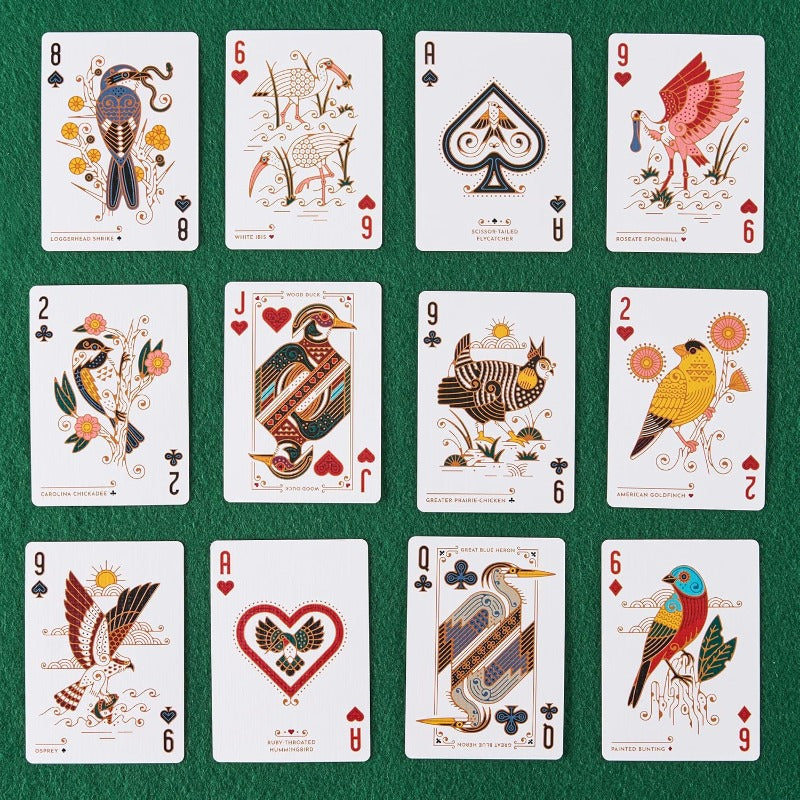 Colorful North American Bird Playing Cards