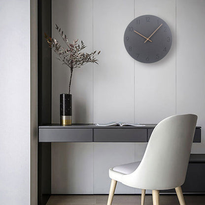 Modern Slim White Wall Clock 29cm