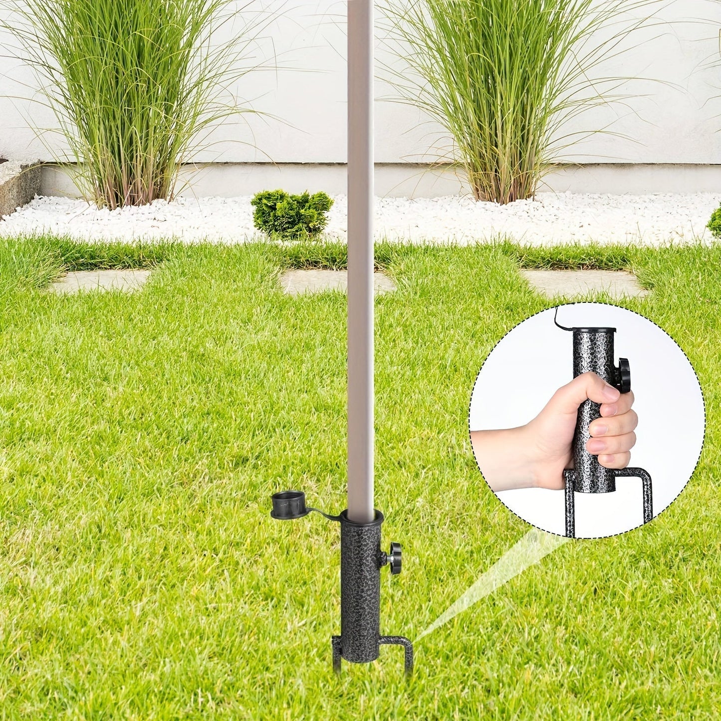 Compact Umbrella Holder for 1.1-1.3 in Poles, Stable & Portable