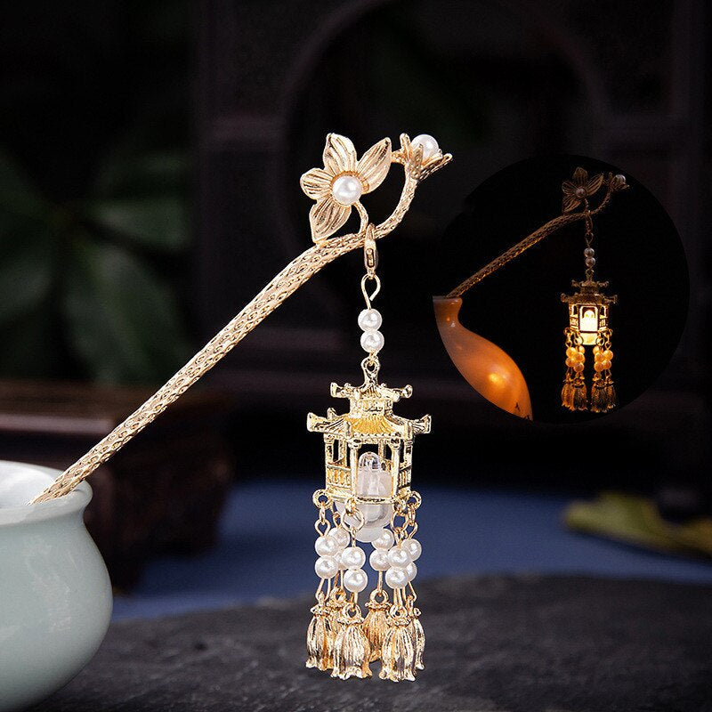 Vintage Inspired Hairpin Lantern Clips
