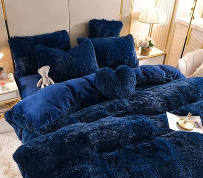 Soft Velvet Bedding Duvet Cover Set