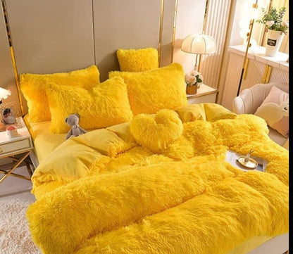 Soft Velvet Bedding Duvet Cover Set