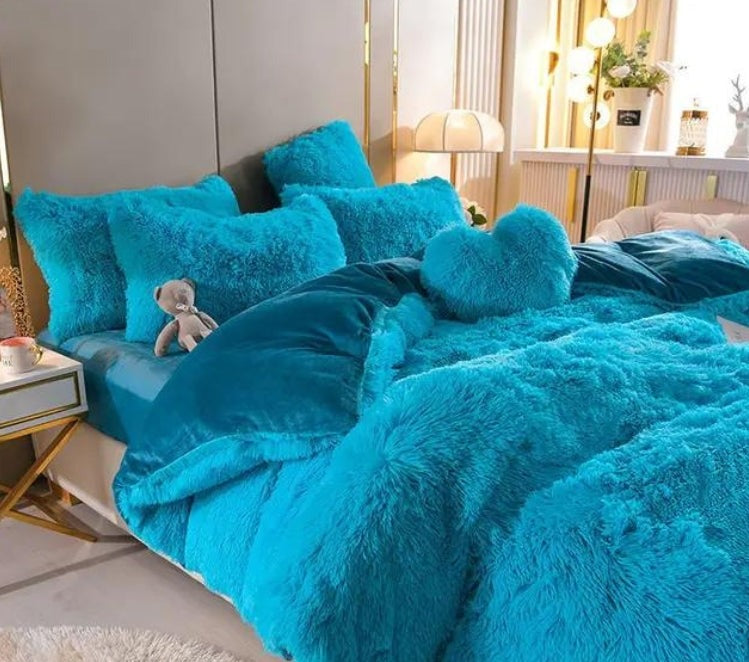 Soft Velvet Bedding Duvet Cover Set