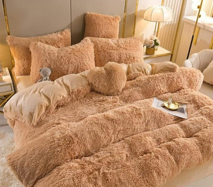 Soft Velvet Bedding Duvet Cover Set