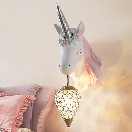 Colorful Kids Unicorn Wall Light - Befez
