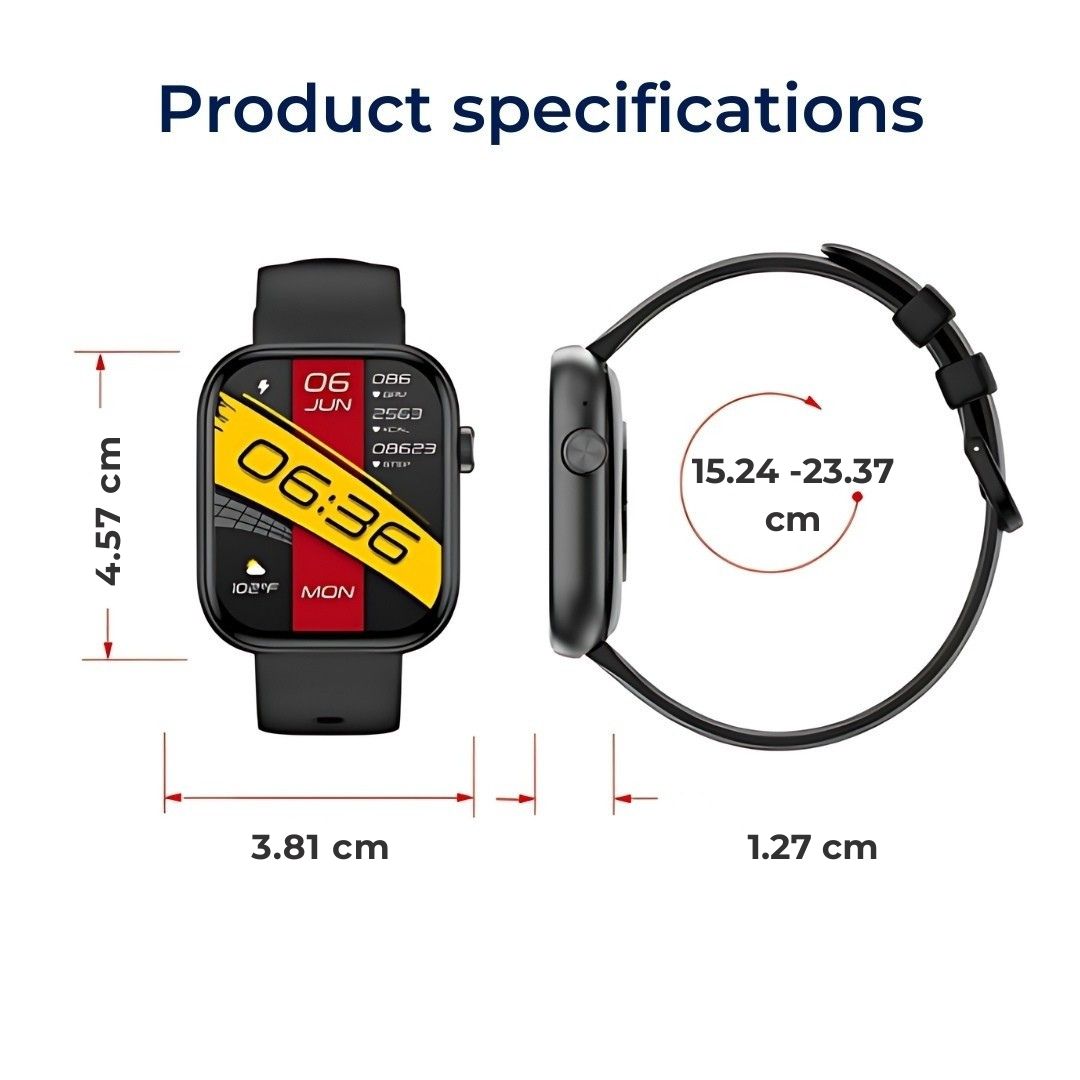 Smart Fitness Tracker Watch with Custom Health Monitoring
