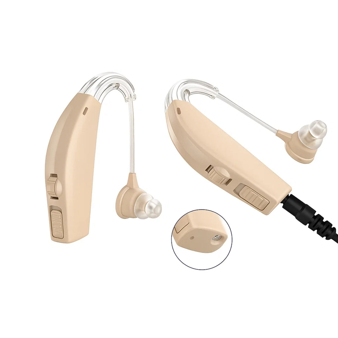 Clear Sound Amplifier for Seniors with Rechargeable Battery