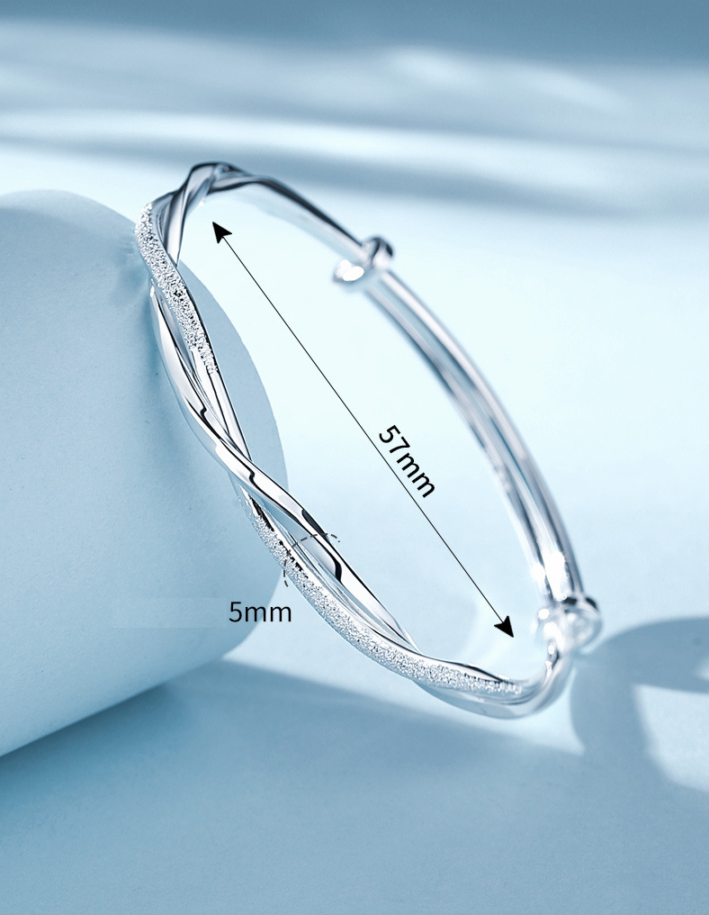 Stylish Sterling Silver Chain Bracelet
