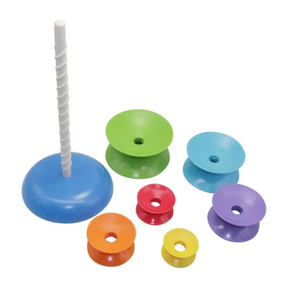 Colorful Kids Stacking Diabolo Tower