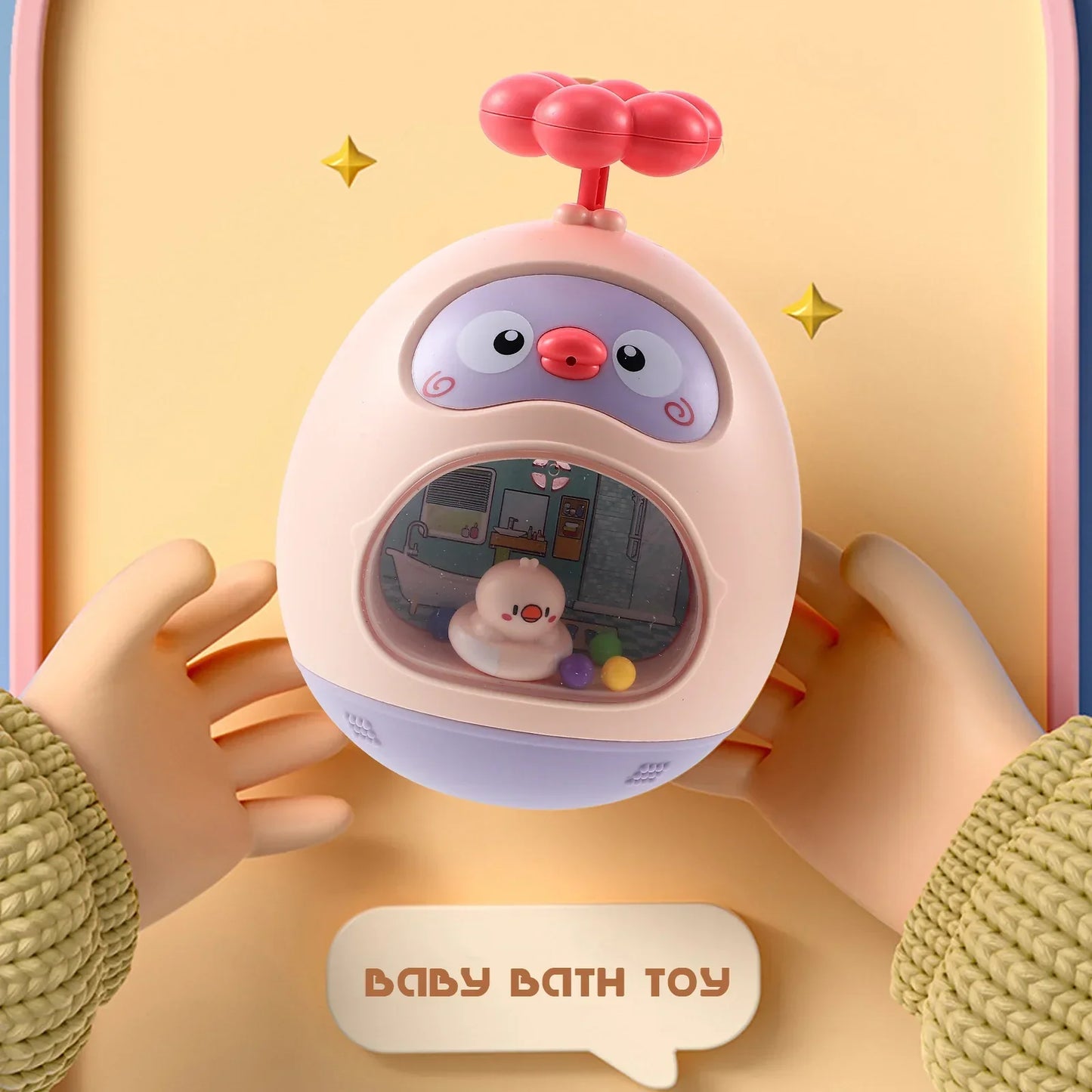 Colorful Bathtub Playset – Fun Rubber Duck Bath Toy
