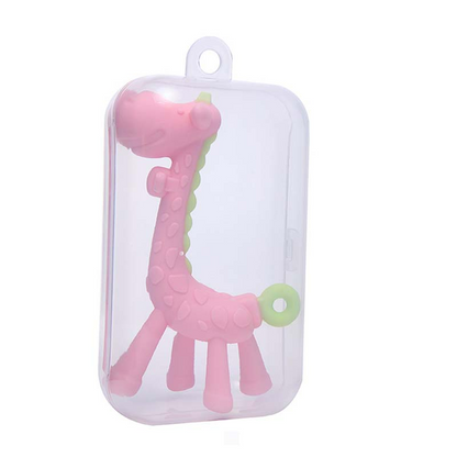 Soft Silicone Baby Giraffe Teether Toy