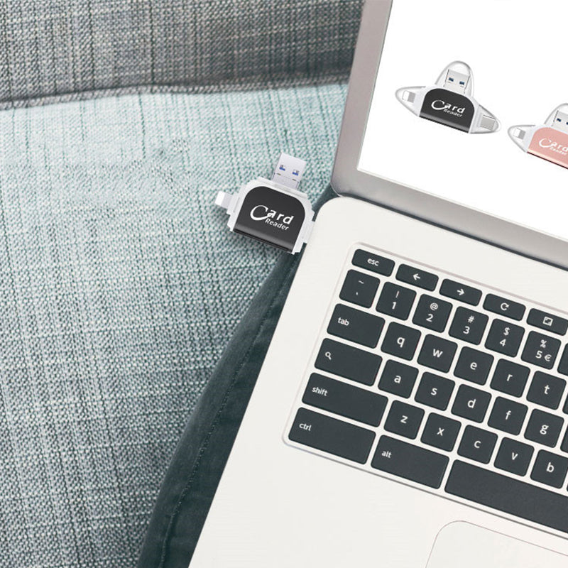 Versatile 4-in-1 Multiport SD Card Adapter