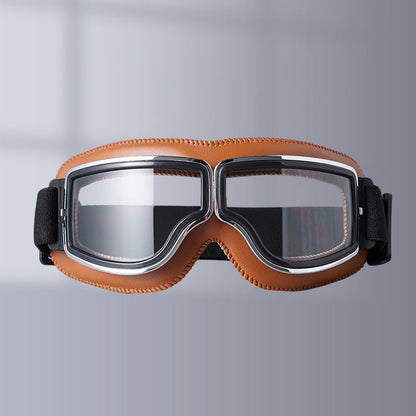 Classic Biker Goggles with Swap Lenses and Cushioning