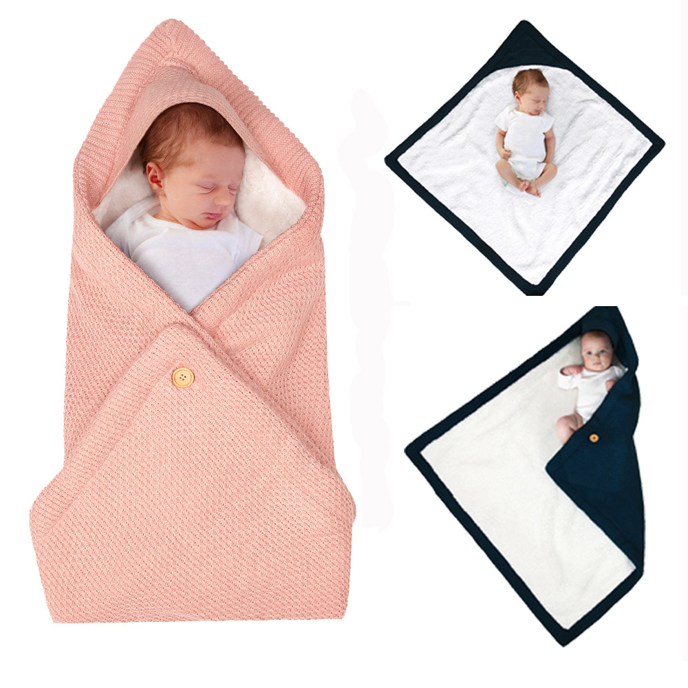 Soft Baby Hooded Blanket for Newborns