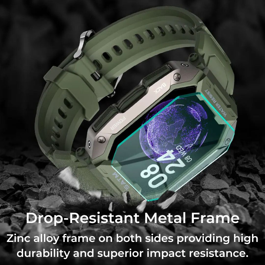 Rugged Outdoor Smartwatch with GPS Fitness Tracking
