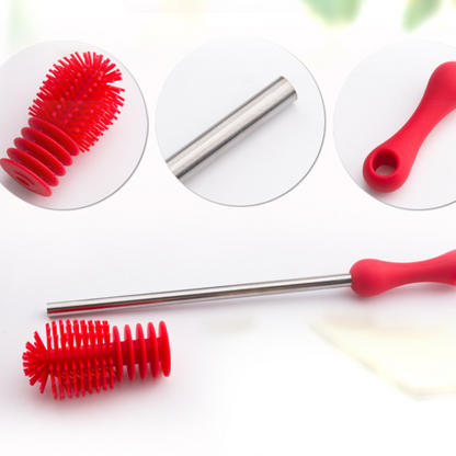 Soft Baby Bottle Cleaner Brush with Removable Head