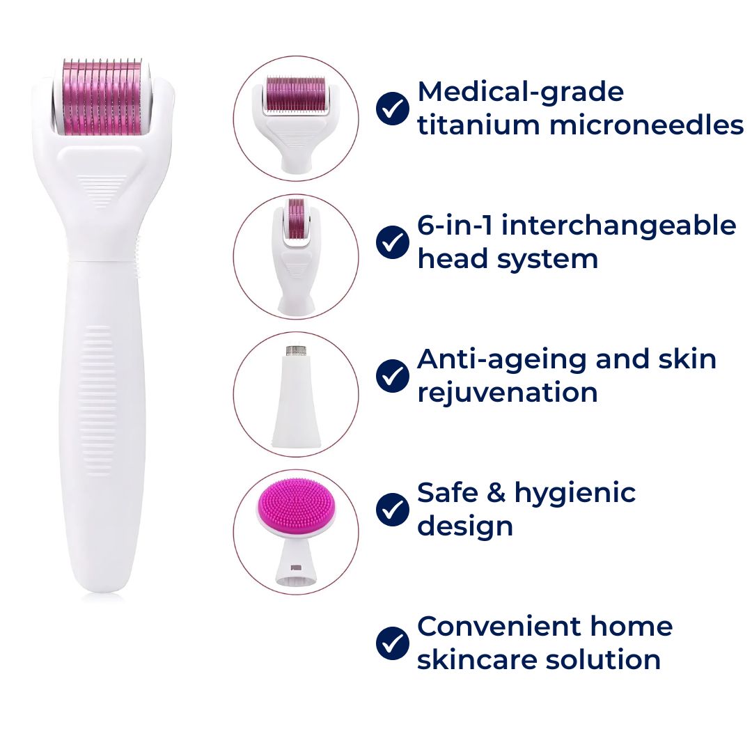 Anti Aging Skin Roller Kit with Titanium Needles