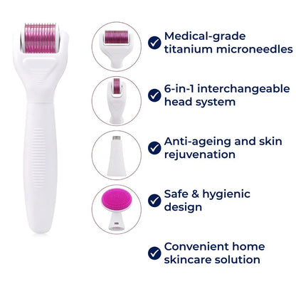 Anti Aging Skin Roller Kit with Titanium Needles