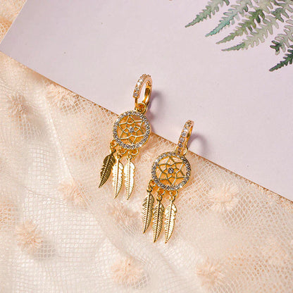 Luxurious 14k Gold Drop Earrings