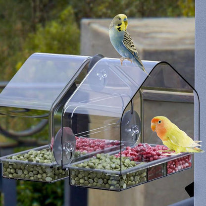 Clear Plastic Hanging Hummingbird Feeder