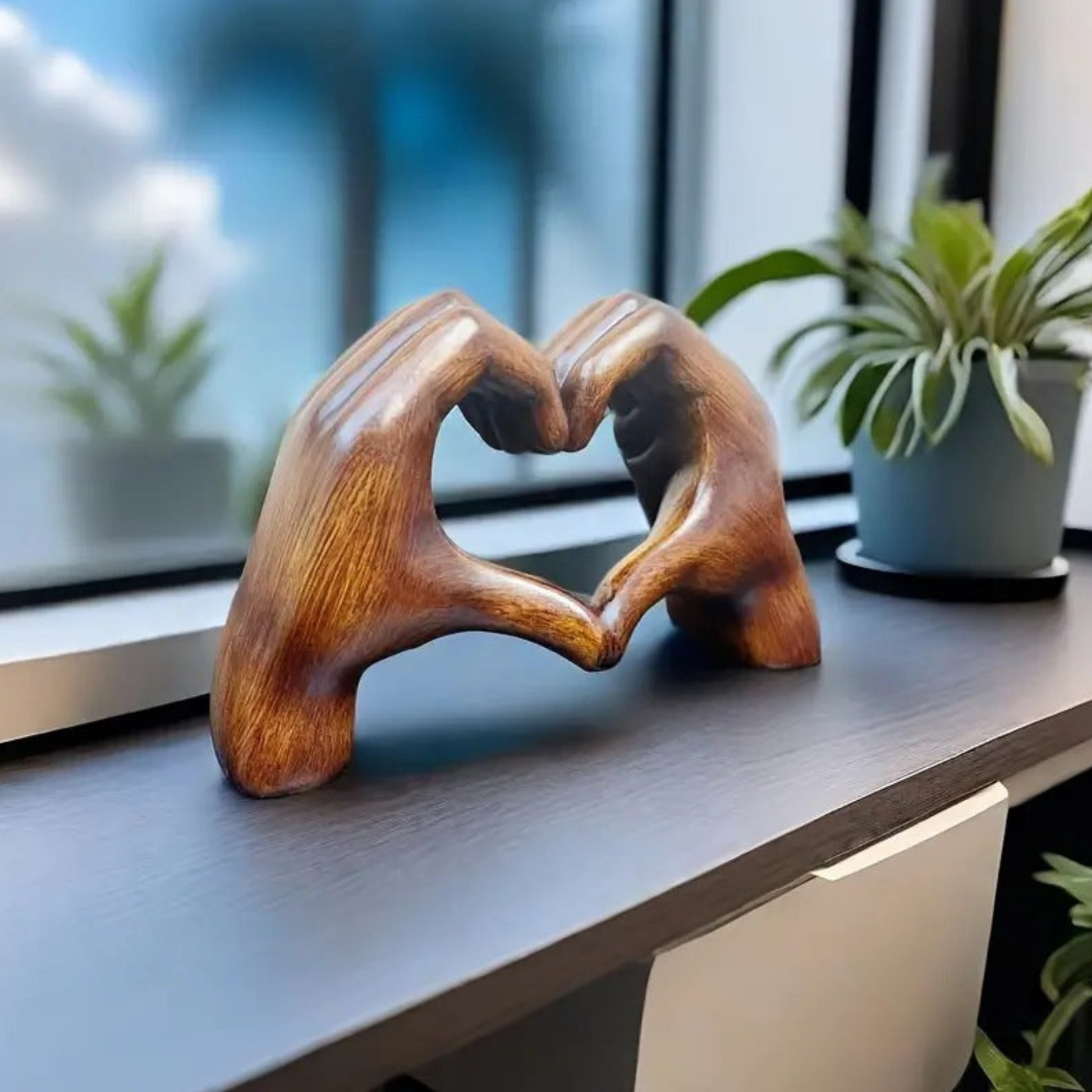 Rustic Oak Wooden Heart Decoration - Befez