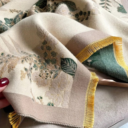 Pretty Floral Lightweight Reversible Scarf