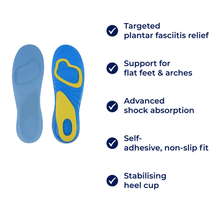 Arch Support Gel Insoles for Flat Feet Relief