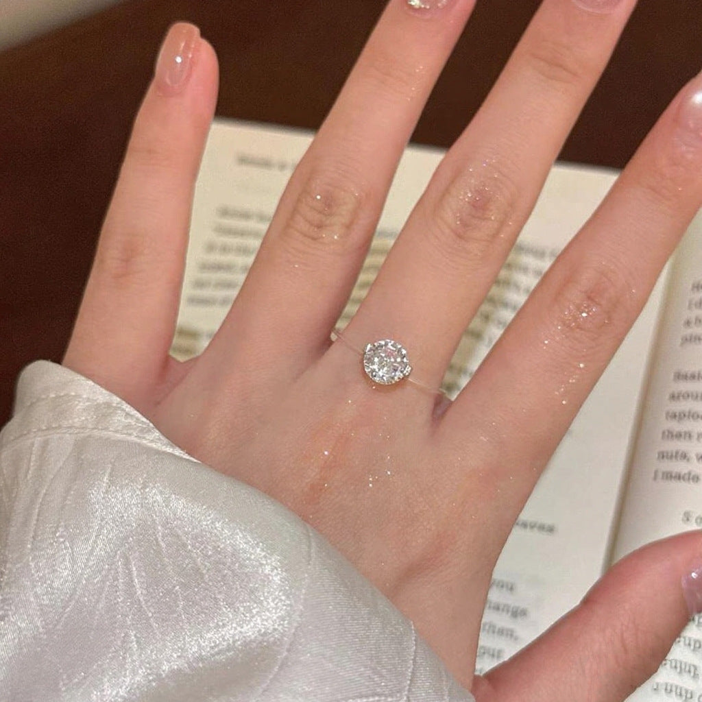 Befez | 1-2 Carat Moissanite Thin Band Engagement Ring