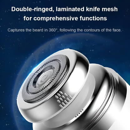 Compact Waterproof Electric Razor for Men