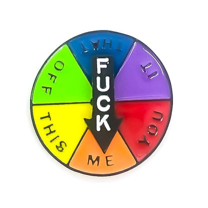 Amusing Spinning Name Badge