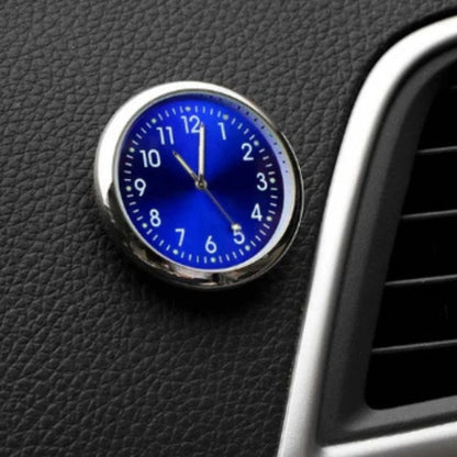 Compact Car Dashboard Clock – Adhesive Mini Analog Timepiece