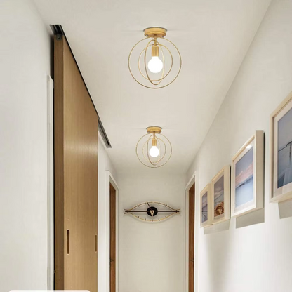 Stylish Gold Circular Ceiling Light
